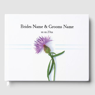 Libro De Visitas Tradicional escocés y Boda celta Thistle
