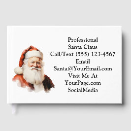 Libro De Visitas Traditional Santa Claus Business Card