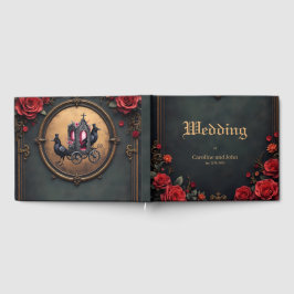 Libro De Visitas Transporte gótico con Ravens y Rosas.