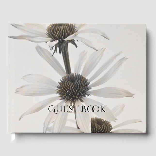 Libro De Visitas Tres flores de cono blanco (Anverso)