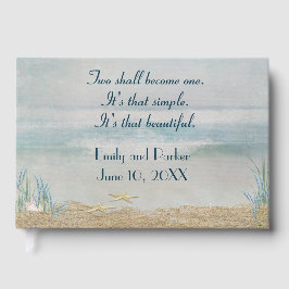 Libro De Visitas Tropical Beach With Starfish