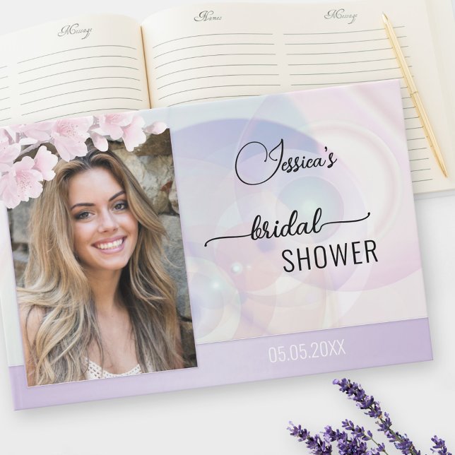 Libro De Visitas Tu foto artística de lavanda floral para despedida (Subido por el creador)