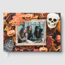 Libro De Visitas TUS FOTOS en Halloween Frame personalizado