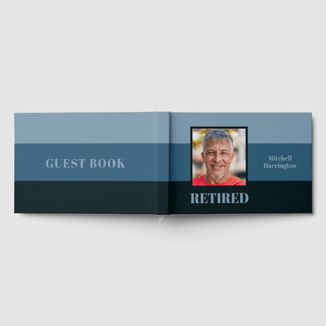 Libro De Visitas TUS franjas masculinas de texto y foto (Lleno)