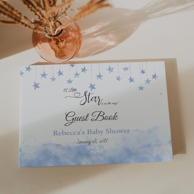 Libro De Visitas Twinkle Little Star Niño Nubes Azules Shower de Be (Subido por el creador)