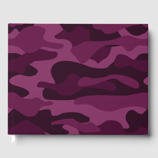 Libro De Visitas Tyrian Purple Monocolor Camo (Anverso)