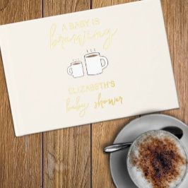 Libro De Visitas Un bebé está preparando Baby Shower