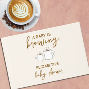 Libro De Visitas Un bebé está preparando Baby Shower