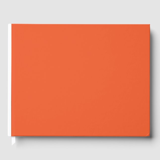 Libro De Visitas un fondo naranja con un (Anverso)