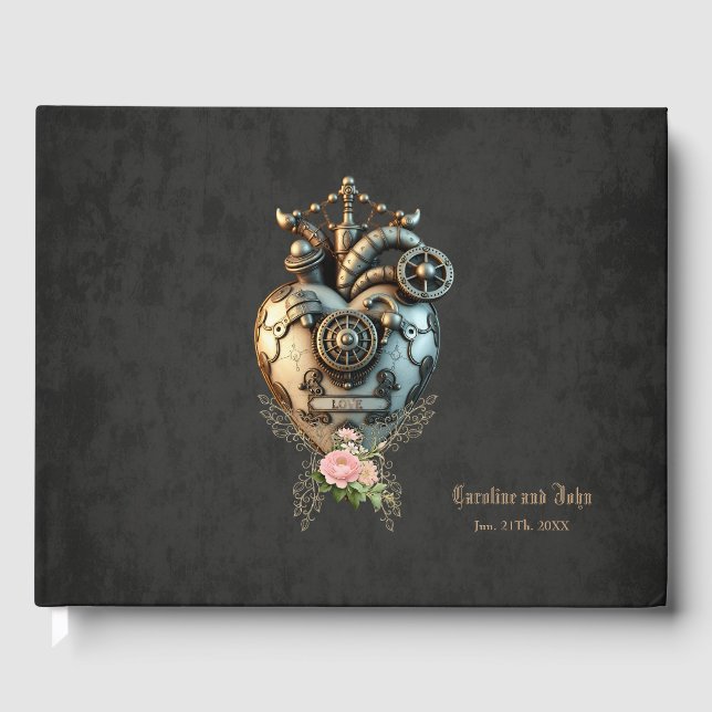 Libro De Visitas Un impresionante corazón de vapor (Anverso)