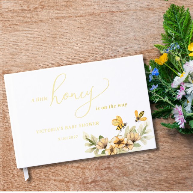 Libro De Visitas Un pequeño Baby Shower de abejas (Subido por el creador)