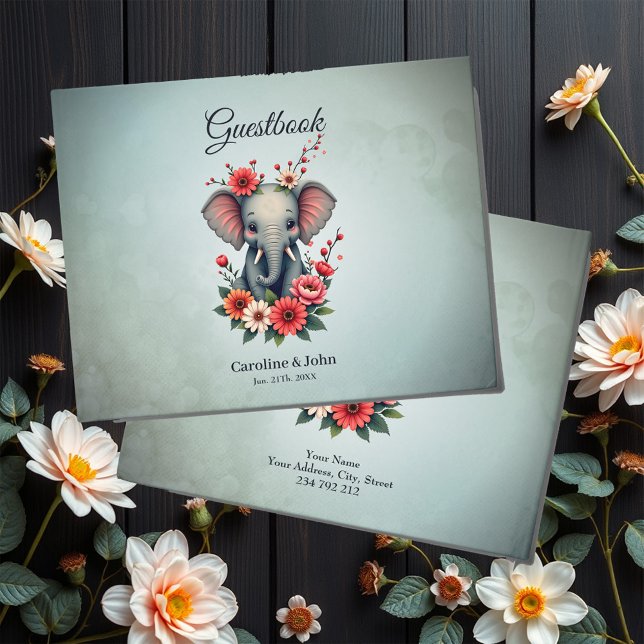 Libro De Visitas Un toque de verano: El elefante bebé (Subido por el creador)