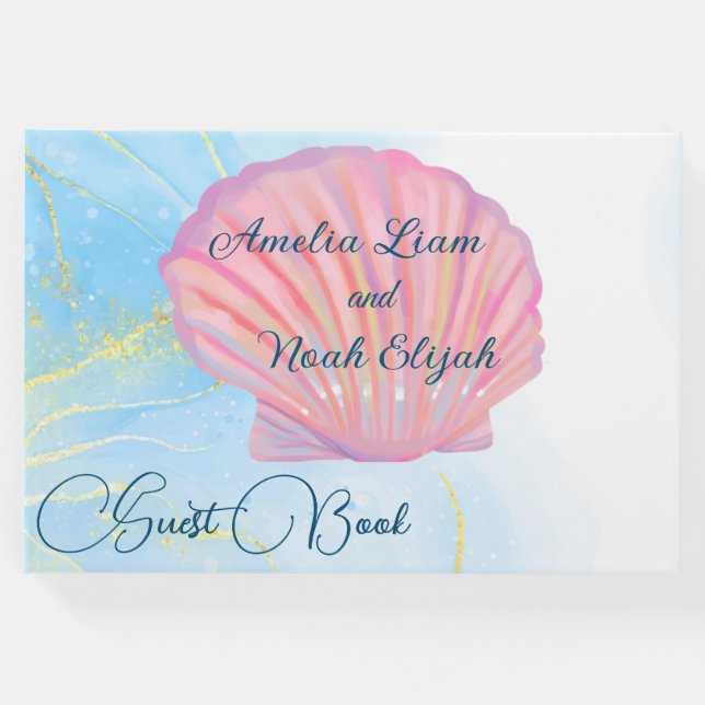 Libro De Visitas Una boda de playa de ensueño (Anverso)