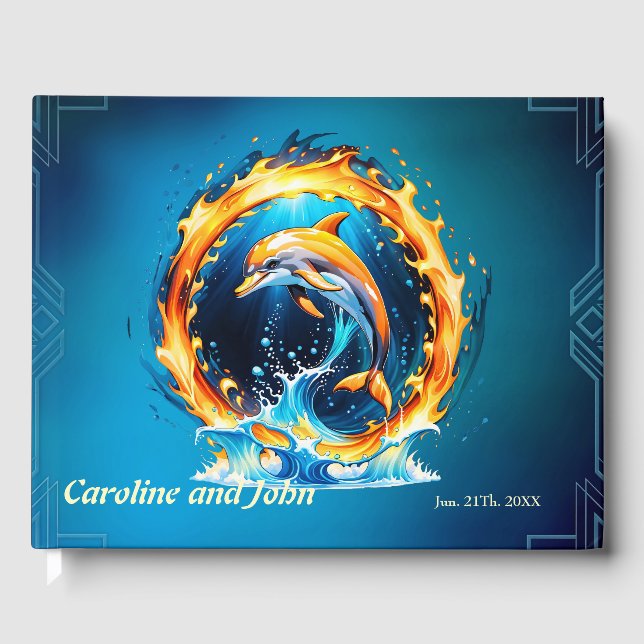 Libro De Visitas Una fascinante interacción de fuego y agua. (Anverso)