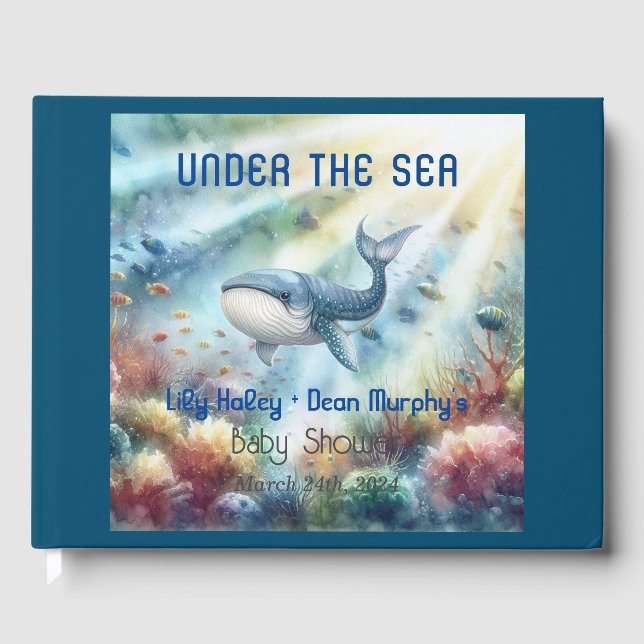 Libro De Visitas Under the Sea Baby Shower (Anverso)