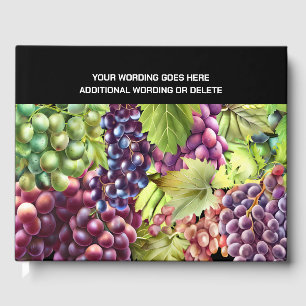 Libro De Visitas Uvas de parra rojas verdes racimos parejas foto