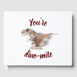 Libro De Visitas Valentine eres dino-mite