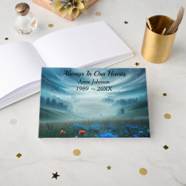 Libro De Visitas Valle de Montaña Brumoso para Servicio Memorial