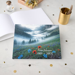 Libro De Visitas Valle de Montaña Brumoso para Servicio Memorial
