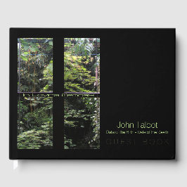 Libro De Visitas Ventana Cross on Nature Garden Memorial Guest Book