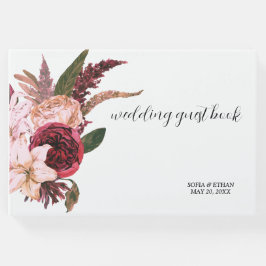 Libro De Visitas Verde del bosque Sangria de vino de Borgoña