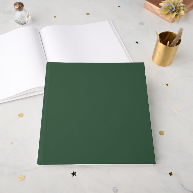 Libro De Visitas Verde Pino (Anverso Abierto)