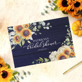 Libro De Visitas Verdes Girasoles Calabaza Boda Otoño