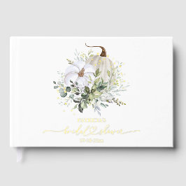 Libro De Visitas Verdor Calabaza Caída Ducha Bridal