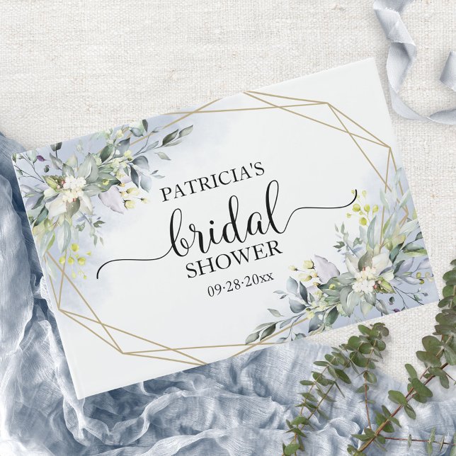 Libro De Visitas Verdor Eucalyptus Ducha Geométrica Bridal (Subido por el creador)