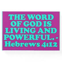 Verso de la Biblia de Hebreos 4:12.