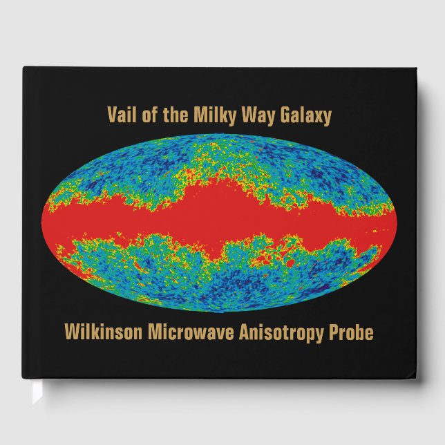Libro De Visitas Vía Láctea Velo De Galaxia Sobre Universo WMAP (Anverso)