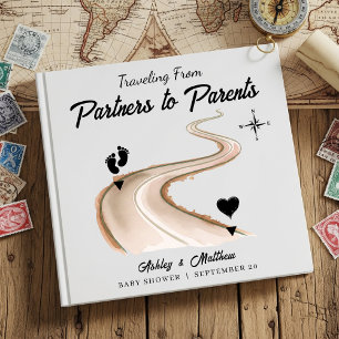 Libro De Visitas Viajar de partners a padres Baby Shower