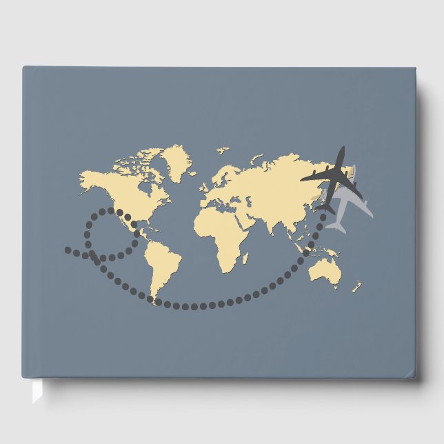 Libro De Visitas Viajemos por el ilustracion mundial (Anverso)