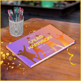 Libro De Visitas Vibrante Sunset Modern Tech Graduation