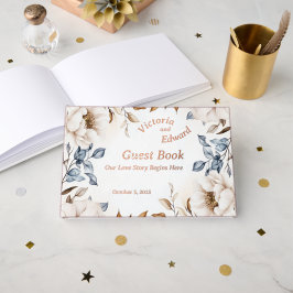 Libro De Visitas Victoria Peony Luxe Boda Relieve metalizado - Libr