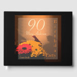 Libro De Visitas Vintage Bouquet 90th Birthday Party Guest Book<br><div class="desc">Personalizable Birthday Guest Book (portada dura) con una foto en color de gerbera y otras flores ramo. Disponible en bloc de notas en espiral.</div>