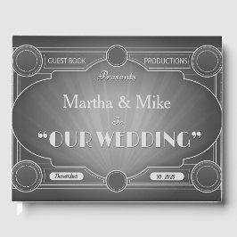 Libro De Visitas Vintage Hollywood Movie Title Boda Guest Book