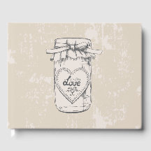 Vintage Mason Jar Hearts Boda Bridal Shower