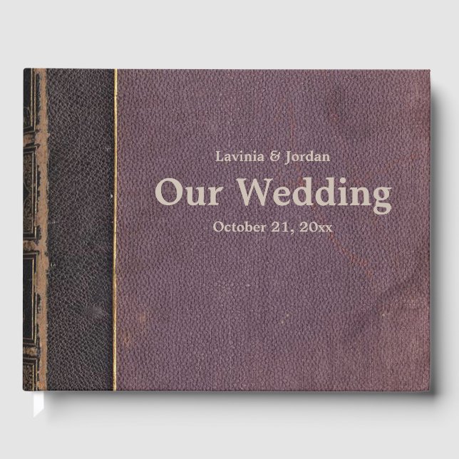 Libro De Visitas Vintage Purple Book (Anverso)