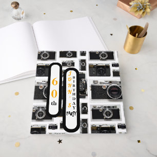 Libro De Visitas Vintage Retro Cameras 60th Birthday Guest Book