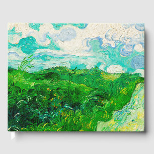 Libro De Visitas Vintage Vincent Van Gogh Campos de Trigo Verde