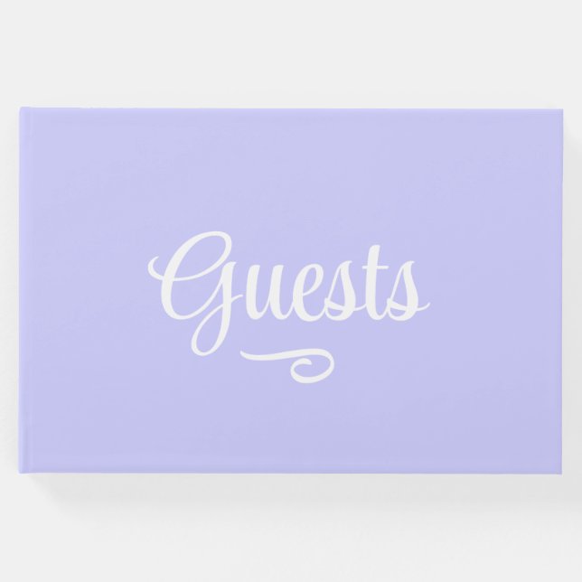 Libro De Visitas Violeta Periwinkle (Anverso)