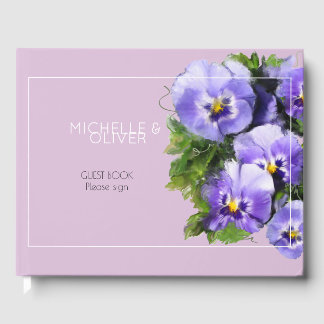 Libro De Visitas Violetas y lavanda