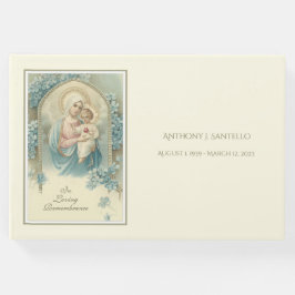 Libro De Visitas Virgen Católica María Jesús Funeral