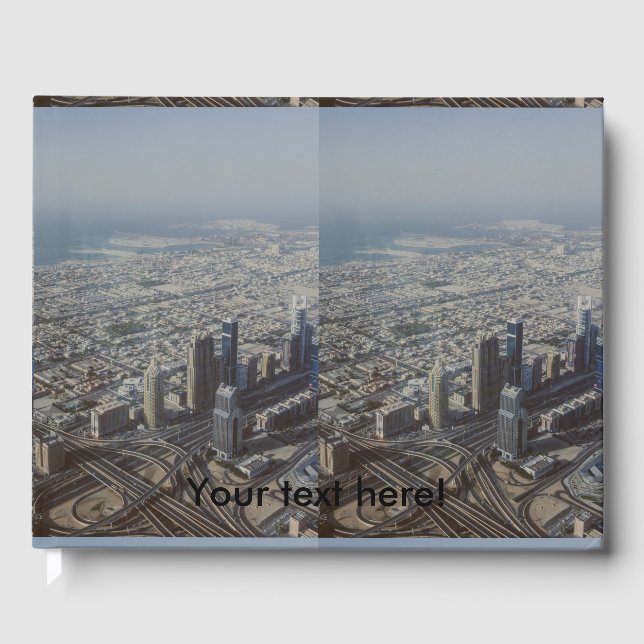 Libro De Visitas Vista de Burj Khalifa, Dubai (Anverso)