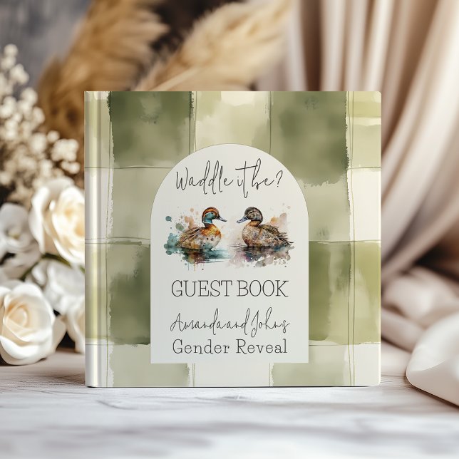 Libro De Visitas Waddle It Be Mallard Duck Gender Revee Guest Book (Subido por el creador)