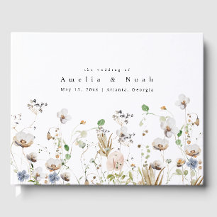 Libro De Visitas Watercolor Floral Boda Guest Book