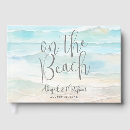 Libro De Visitas Watercolor On The Beach Wedding