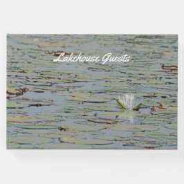 Libro De Visitas Waterlily Pond Lake Flower I Guest Book