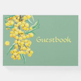 Libro De Visitas Wattle blossoms Australian Guestbook